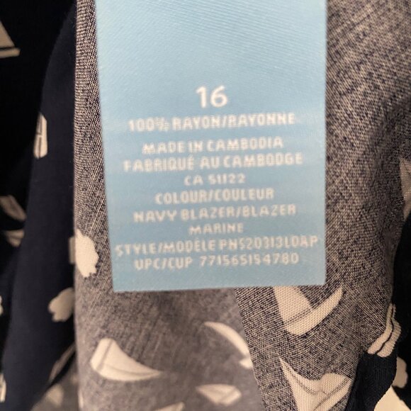 🛍 2 for $25! 🛍 Penmans - Lightweight Sailboat Print Blouse - 16 - Picture 10 of 15